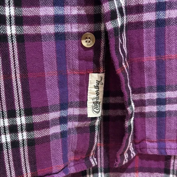 Disney Cakeworthy Purple Plaid Shirt - Picture 5 of 5